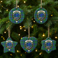 Forsyth Ancient Tartan Crest Christmas Ceramic Ornament