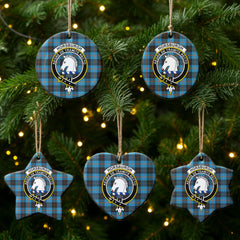 Horsburgh Tartan Crest Christmas Ceramic Ornament