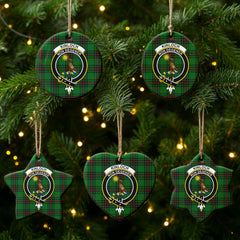 Kinloch Tartan Crest Christmas Ceramic Ornament