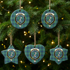 MacNeil of Colonsay Ancient Tartan Crest Christmas Ceramic Ornament
