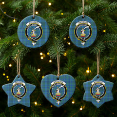 Matheson Hunting Ancient Tartan Crest Christmas Ceramic Ornament