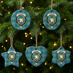 Oliphant Ancient Tartan Crest Christmas Ceramic Ornament