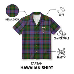 Blair Modern Tartan Crest Hawaiian Shirt