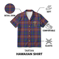 Chisholm Hunting Modern Tartan Crest Hawaiian Shirt