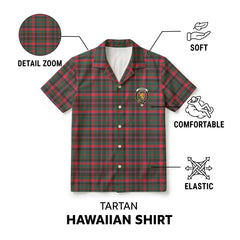 Cumming Hunting Modern Tartan Crest Hawaiian Shirt