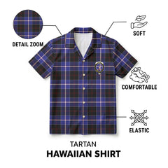 Dunlop Modern Tartan Crest Hawaiian Shirt