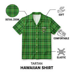 Galloway District Tartan Crest Hawaiian Shirt