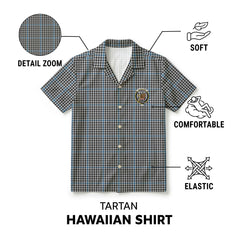 Gladstone Tartan Crest Hawaiian Shirt