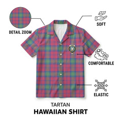 Lindsay Ancient Tartan Crest Hawaiian Shirt