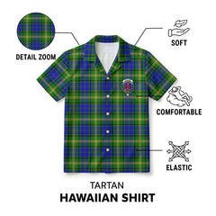 Maitland Tartan Crest Hawaiian Shirt