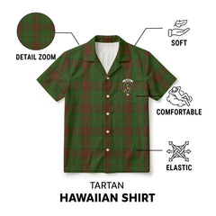 Maxwell Hunting Tartan Crest Hawaiian Shirt