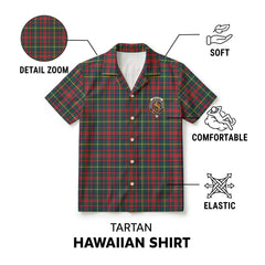 McIntosh Hunting Modern Tartan Crest Hawaiian Shirt