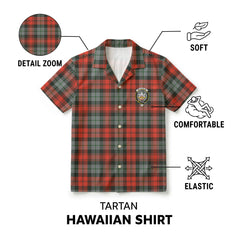 McLachlan Weathered Tartan Crest Hawaiian Shirt
