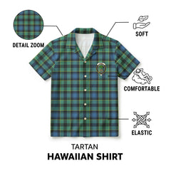 Mowat Ancient Tartan Crest Hawaiian Shirt