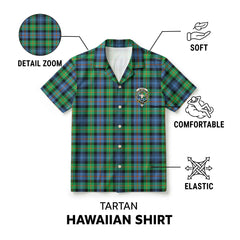 Murray of Atholl Ancient Tartan Crest Hawaiian Shirt
