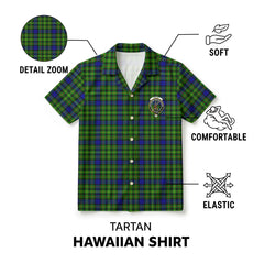 Rollo Modern Tartan Crest Hawaiian Shirt