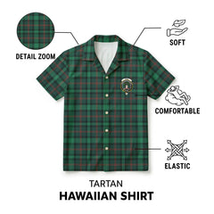 Ross Hunting Modern Tartan Crest Hawaiian Shirt