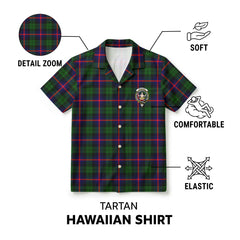 Urquhart Modern Tartan Crest Hawaiian Shirt