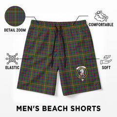 Hall Tartan Crest Men's Beach Shorts
