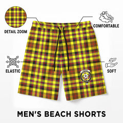Jardine Tartan Crest Men's Beach Shorts