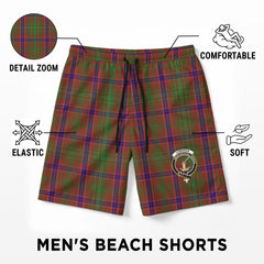 Lumsden Tartan Crest Men's Beach Shorts