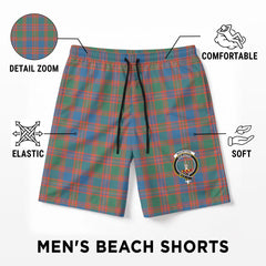 MacIntyre Ancient Tartan Crest Men's Beach Shorts