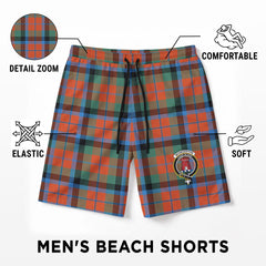 McNaughton Ancient Tartan Crest Men's Beach Shorts