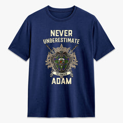 Adam Tartan Crest 2D T-shirt - Never Underestimate Style