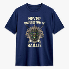 Baillie Tartan Crest 2D T-shirt - Never Underestimate Style
