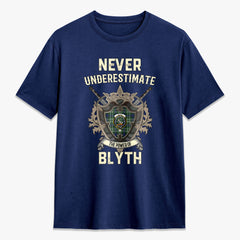 Blyth Tartan Crest 2D T-shirt - Never Underestimate Style