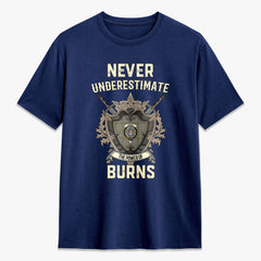 Burns Check Tartan Crest 2D T-shirt - Never Underestimate Style