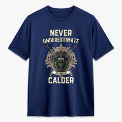 Calder Tartan Crest 2D T-shirt - Never Underestimate Style