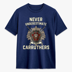 Carruthers Tartan Crest 2D T-shirt - Never Underestimate Style