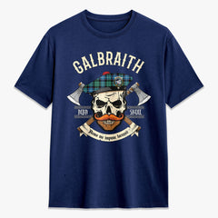 Galbraith Ancient Tartan Crest 2D T-shirt - Alba Skull Style