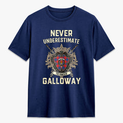 Galloway Red Tartan Crest 2D T-shirt - Never Underestimate Style