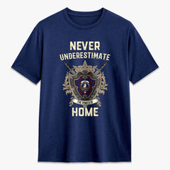 Home Modern Tartan Crest 2D T-shirt - Never Underestimate Style