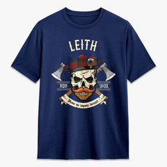 Leith Tartan Crest 2D T-shirt - Alba Skull Style
