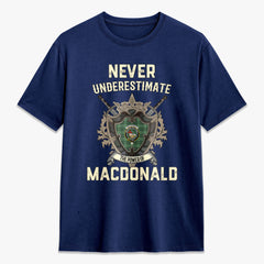 MacDonald Lord of the Isles Hunting Tartan Crest 2D T-shirt - Never Underestimate Style