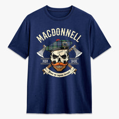 MacDonnell of Glengarry Ancient Tartan Crest 2D T-shirt - Alba Skull Style