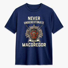 MacGregor Rob Roy Ancient Tartan Crest 2D T-shirt - Never Underestimate Style