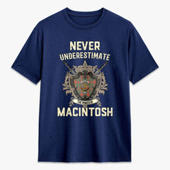 MacIntosh Ancient Tartan Crest 2D T-shirt - Never Underestimate Style