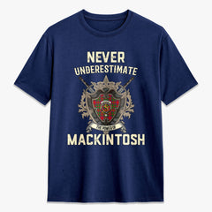 MacKintosh Modern Tartan Crest 2D T-shirt - Never Underestimate Style