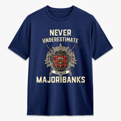 Majoribanks Tartan Crest 2D T-shirt - Never Underestimate Style