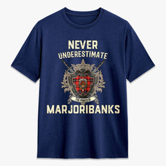 Marjoribanks Tartan Crest 2D T-shirt - Never Underestimate Style