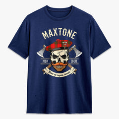 Maxtone Tartan Crest 2D T-shirt - Alba Skull Style