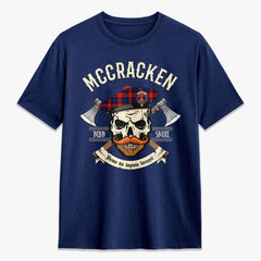 McCracken Tartan Crest 2D T-shirt - Alba Skull Style