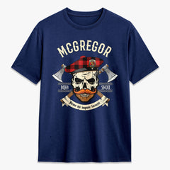 McGregor Rob Roy Modern Tartan Crest 2D T-shirt - Alba Skull Style