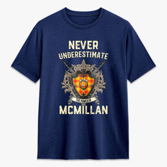 McMillan Clan Tartan Crest 2D T-shirt - Never Underestimate Style