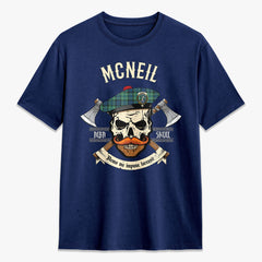 McNeil of Colonsay Ancient Tartan Crest 2D T-shirt - Alba Skull Style