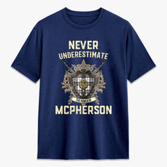 McPherson Dress Modern Tartan Crest 2D T-shirt - Never Underestimate Style